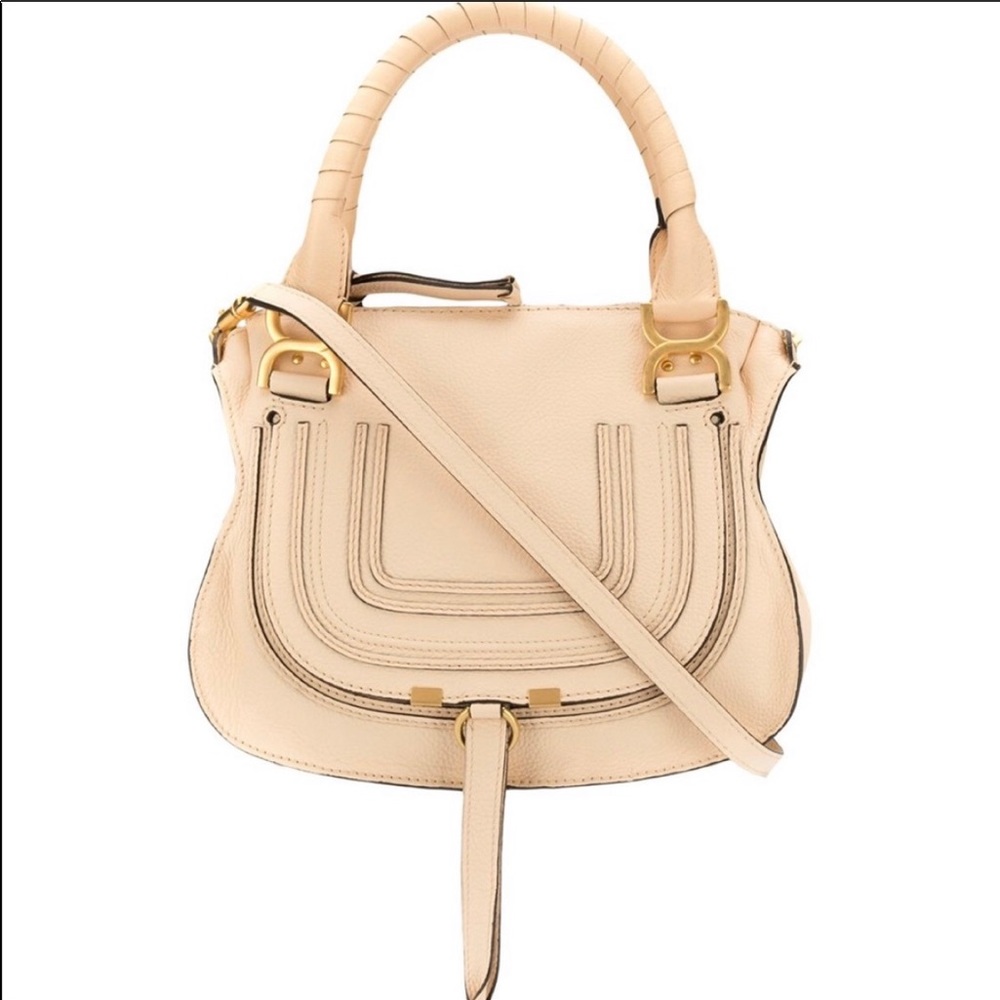 Chloe Marcie Tote blonde beige with tags and dust bag